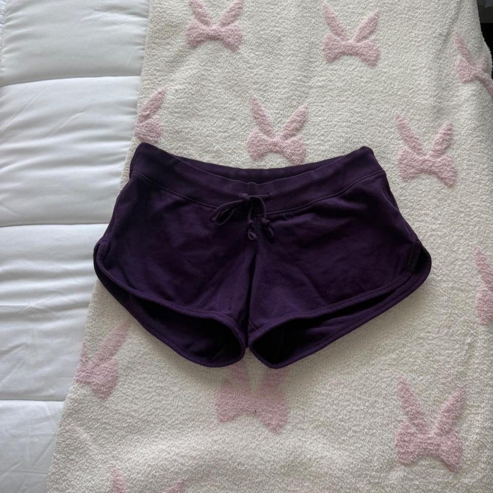 Brandy Melville Purple Marcie Low Rise Sweat Shorts NWT XS S